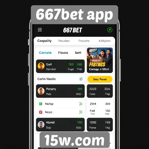 Interface do 667bet app é amigável para usuários
